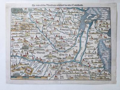 historische Schriftstücke - Cleve Karte