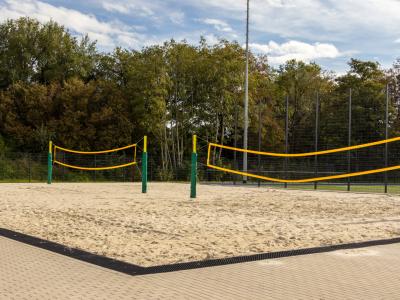 Die Beachvolleyballplätze am Sportzentrum Kleve-Unterstadt